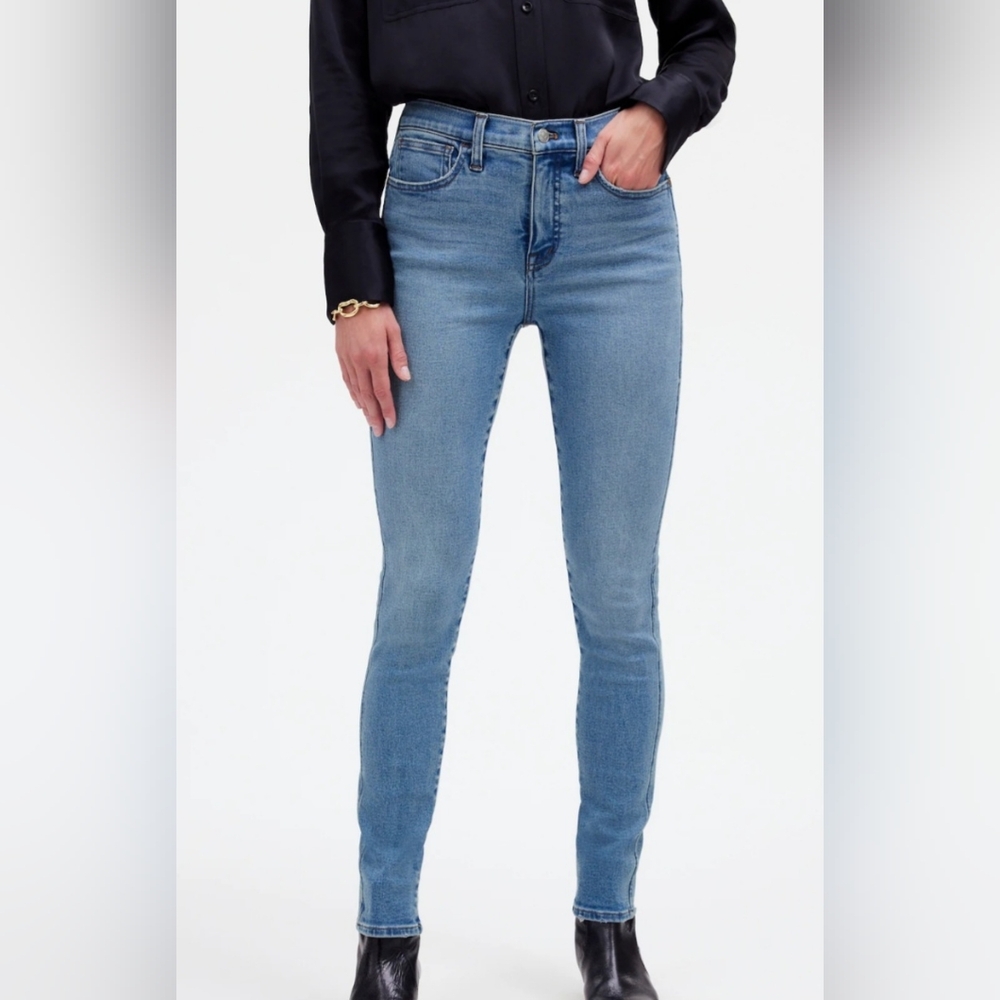 NWT Madewell high rise roadripper stovepipe women's skinny blue jeans size W 23